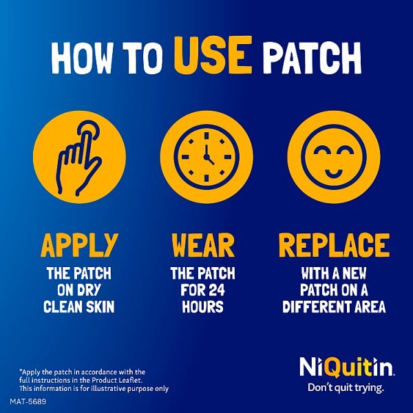 NiQuitin 7mg Step 3- 7 Nicotine Patches- Stop Smoking Aid