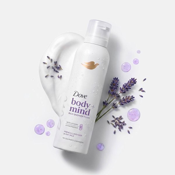 Dove Mousse Lavender & Oat Milk 200Ml