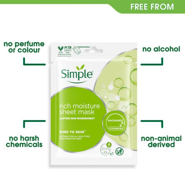 Simple Rich Moisture Sheet Mask 1 Pack