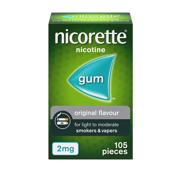 Nicorette® Original 2mg Nicotine Gum (105s)
