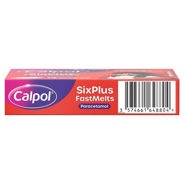 Calpol 6+ Years Fastmelts Colour & Sugar Free 12s