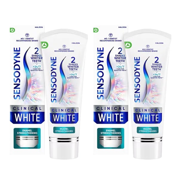 Sensodyne Clinical White Enamel Strength Toothpaste 2x75ml