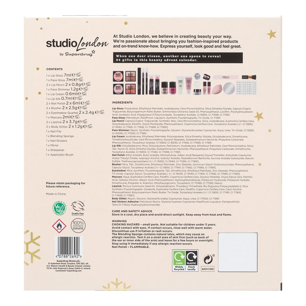 Superdrug Studio London Advent Calendar