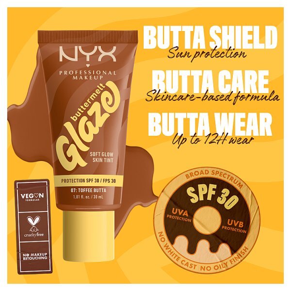 NYX Professional Makeup Buttermelt Glaze Skin Tint + SPF30 Foundation