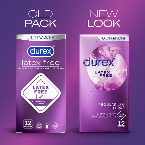Durex Latex Free Condoms With Silicone Lube Regular Fit 12s