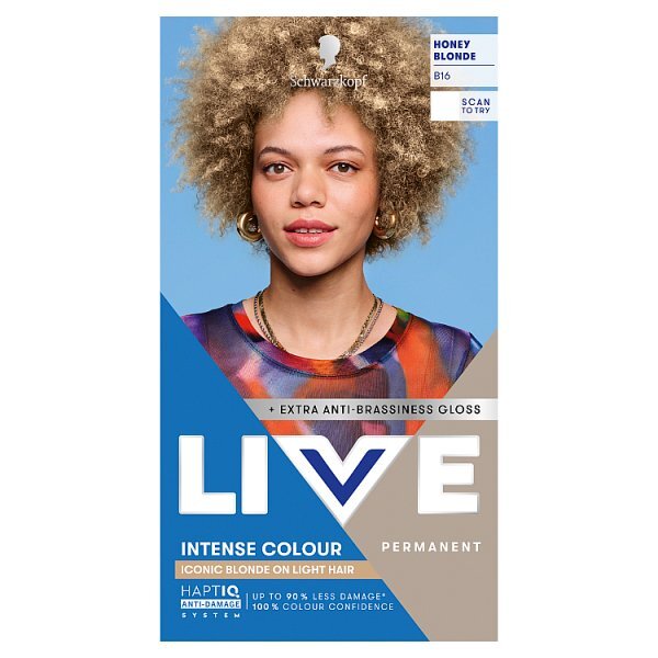 Schwarzkopf LIVE B16 Honey Blonde Permanent Hair Dye