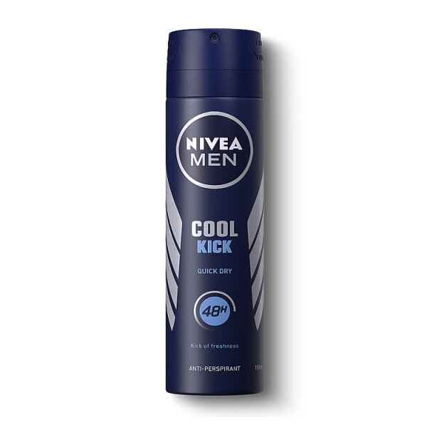 NIVEA MEN Anti-Perspirant Deodorant Spray, Cool Kick, 150ml