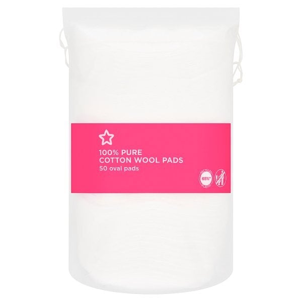 Superdrug Cotton Wool Oval Pad x50 3pk