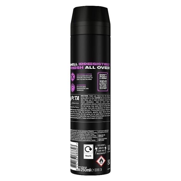 Lynx Deodorant Aerosol Bodyspray Xxl Excite 250ml