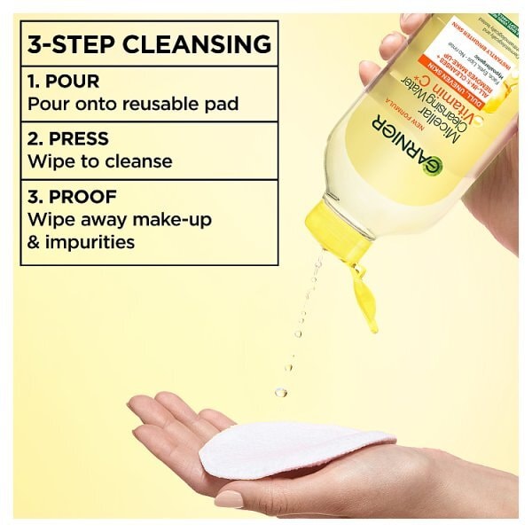 Garnier Micellar Vit C Cleansing Water Makeup Remover Dull Skin 700ml