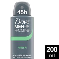 Dove Men+Care Antiperspirant Aerosol Deodorant Fresh 200ml