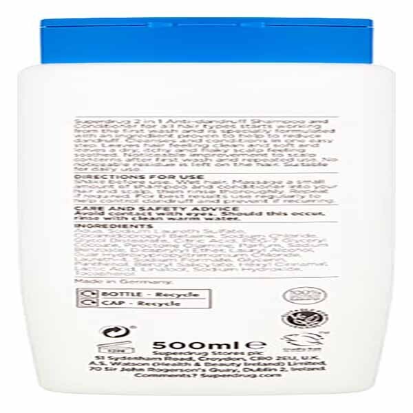 DNRPRICE Superdrug Anti Dandruff 2 in 1 500ml