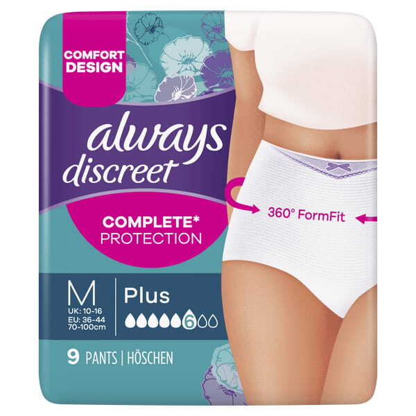 Always Discreet Underwear Inco Pant Plus Medium X9