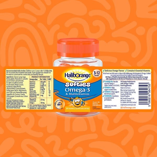 Haliborange Orange Omega-3 - 60 Softies