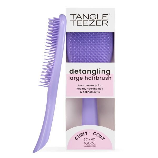 TT LARGE DETANGLER CURLY COILY PURPLE