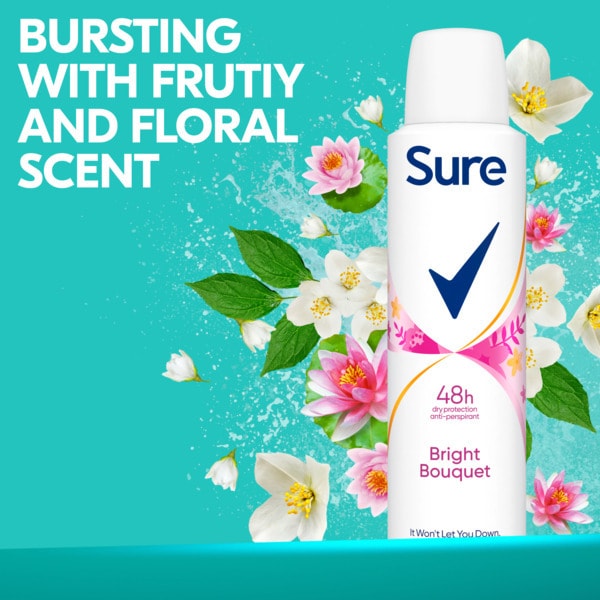 Sure Women Bright Bouquet Anti-Perspirant Aerosol 150ml