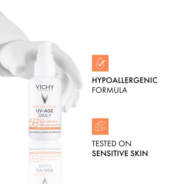 Vichy Capital Soleil UV-Age Invisible Face Sun Protection SPF50+ 40ml