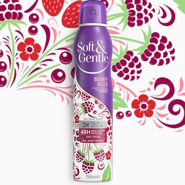 Soft & Gentle Aerosol Berry Bliss 250Ml