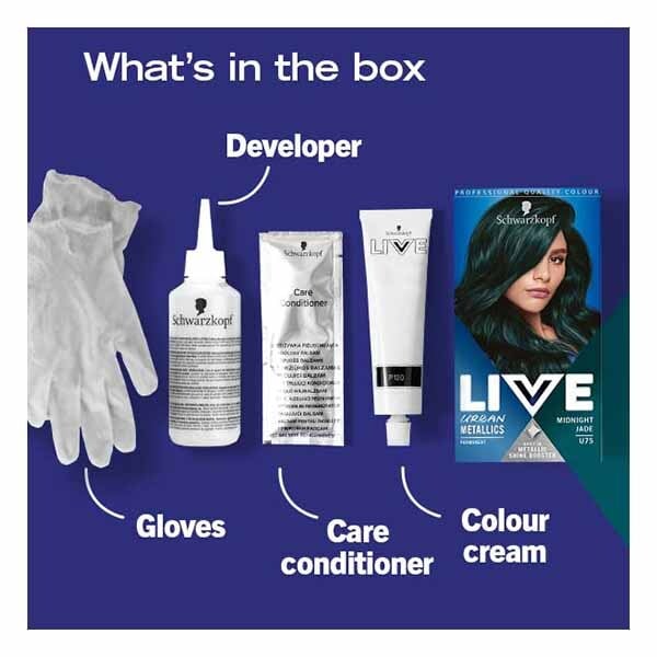 LIVE Urban Metallics Permanent Green Hair Dye Midnight Jade