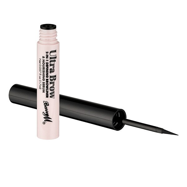 Barry M Ultra Brow 2-In-1 Browliner & Serum - Black