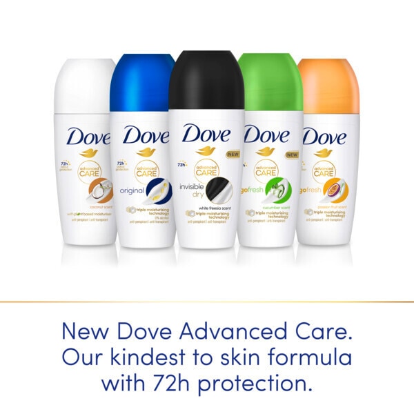 Dove Adv Antiperspirant Deodorant Roll on Invisible 50ml