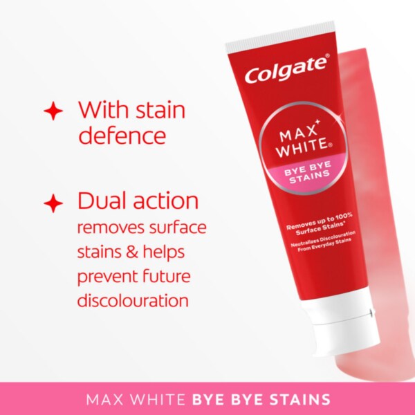 Colgate Max White Bye Bye Stains Whitening Toothpaste 75Ml