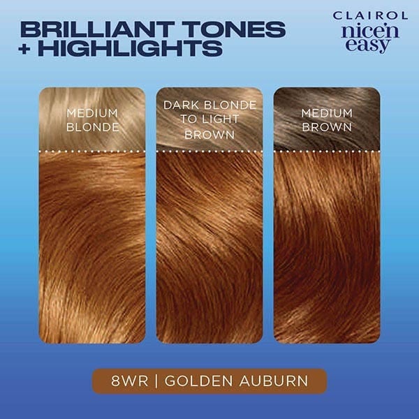 Clairol Nice'n Easy Hair Dye 8WR Golden Auburn
