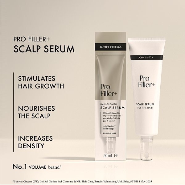 John Frieda Profiller+ Hair Growth Scalp Serum 50Ml