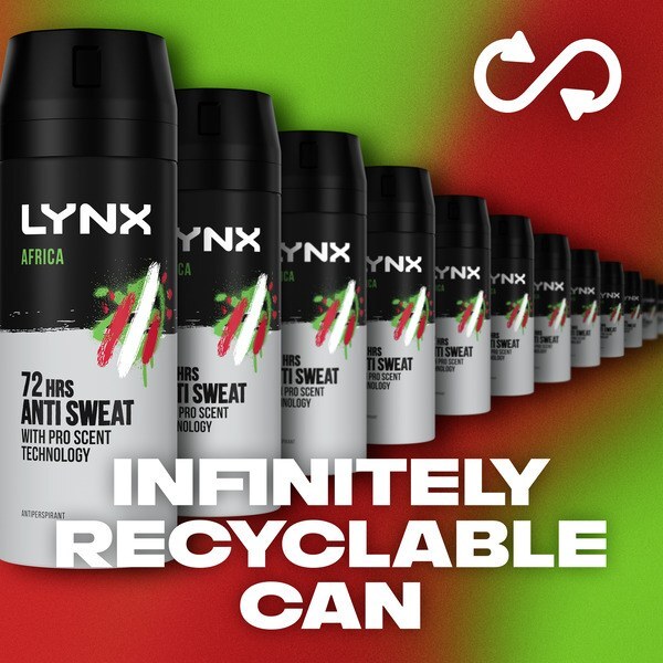 Lynx 72-Hour Antiperspirant Deodorant Spray Africa 150ml