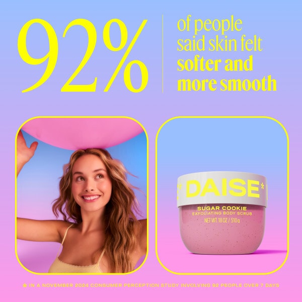 DAISE Exfoliating Body Scrub in Sugar Cookie, 510g