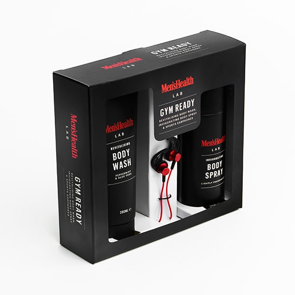 Men's Health Gym Ready Earphones & Body Gift Set