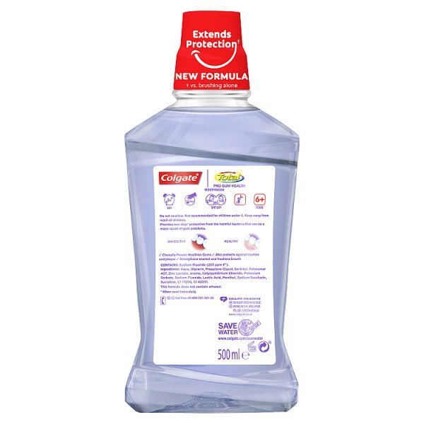 Colgate Total Pro Gum Health Clean Mint Mouthwash 500ml