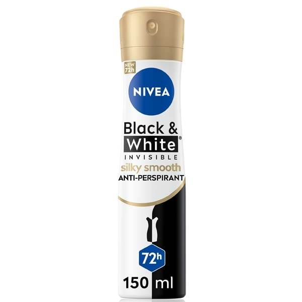 NIVEA Deodorant Black & White Silky Smooth Spray 150ml