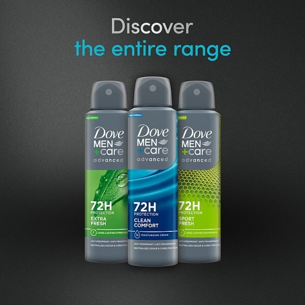 Dove Men+Care Advanced Clean Comfort Anti-Perspirant Aerosol 150 ml