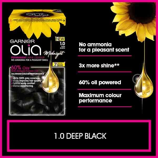 Garnier Olia 1.0 Deep Black Permanent Hair Dye