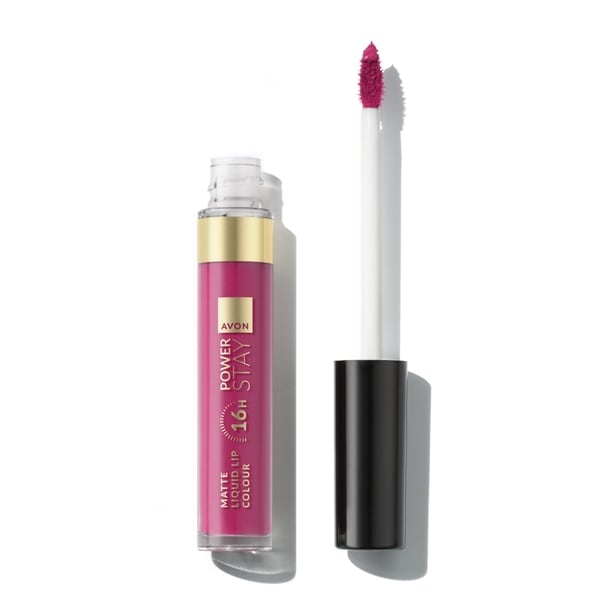 Avon Power Stay 16-Hour Liquid Lip Colour Fail Proof Fuchsia