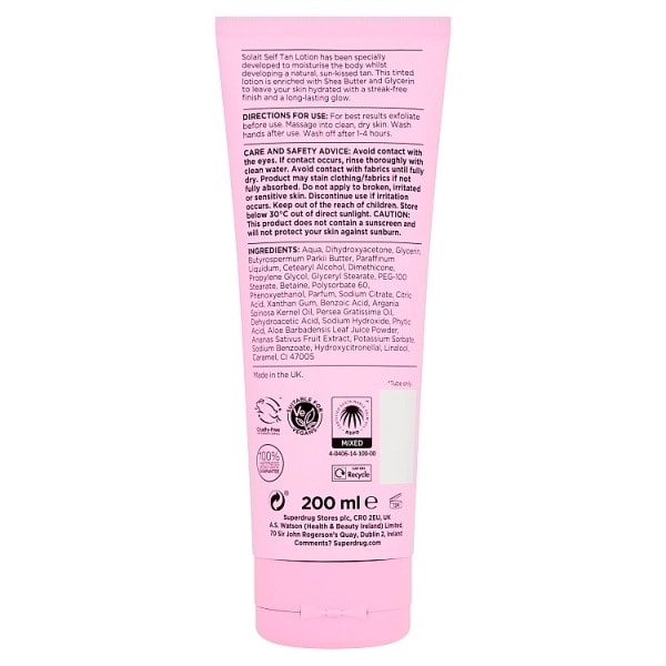 Solait Self Tan Lotion Dark 200ml