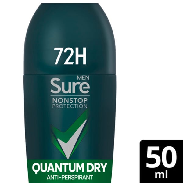 Sure Men Antiperspirant Deo Roll On Nonstop Quantum 50ml