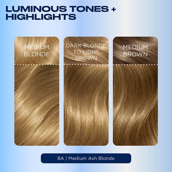 Clairol Nice'N Easy Crème Permanent Hair Dye 8A Medium Ash Blonde