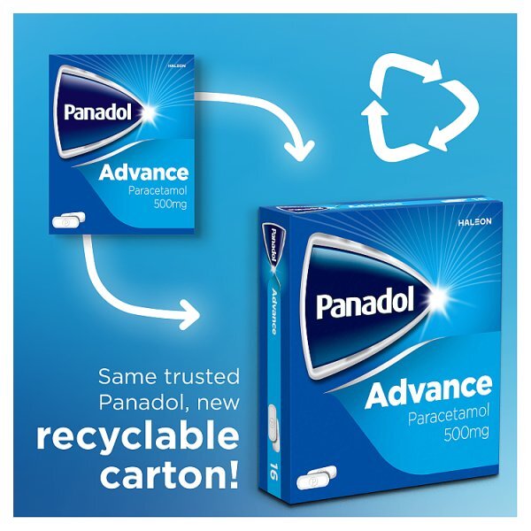 Panadol Advance Pain Relief  500 mg Paracetamol Tablets 16s