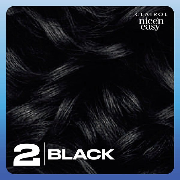 Clairol Nice'N Easy Crème Permanent Hair Dye 2 Black
