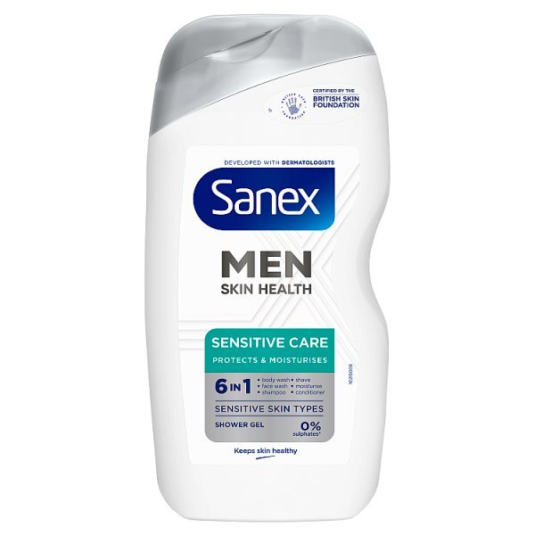 Sanex Shower Gel Men Skin Health Sensitive Care 400Ml