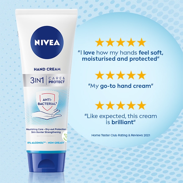 NIVEA Care & Protect 3 in 1 Anti-Bacterial Hand Cream 75ml