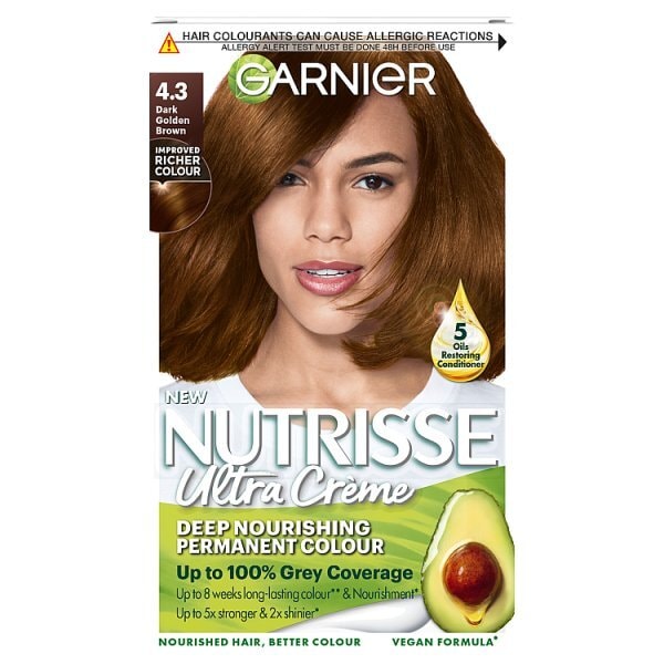 Garnier Nutrisse 4.3 Dark Golden Brown Permanent Hair Dye