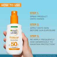 Ambre Solaire Hydra 24 SPF50 Spray 150ml