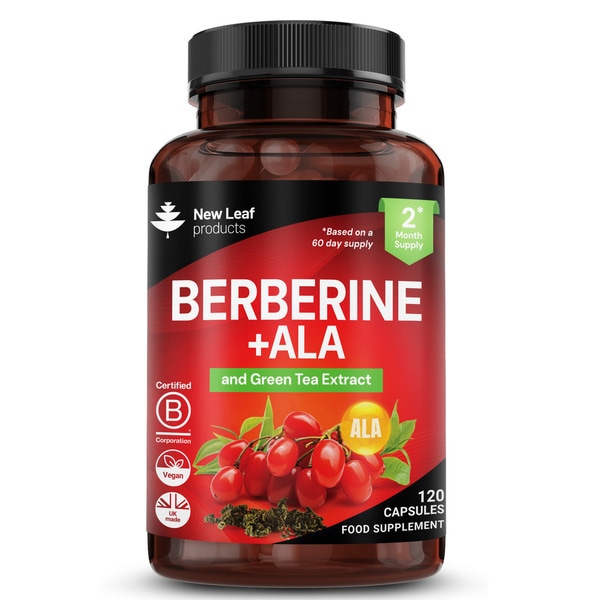 Berberine + Ala Capsules - 120 Capsules + Green Tea Extract