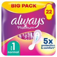 Always Platinum Normal Winged (Size 1) Value Pack 22Ctx4