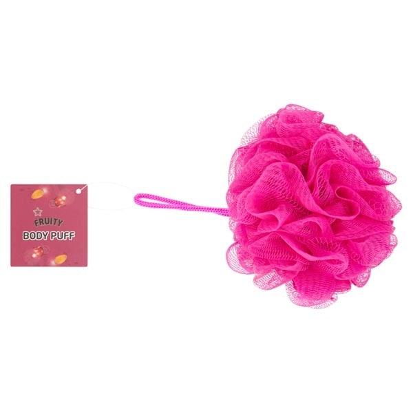 Superdrug Fruity Body Puff 45G Dark Pink