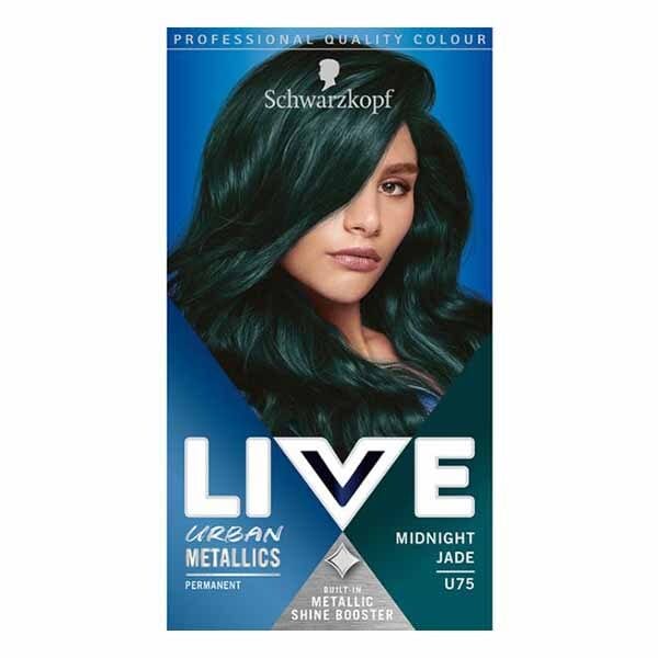 LIVE Urban Metallics Permanent Green Hair Dye Midnight Jade