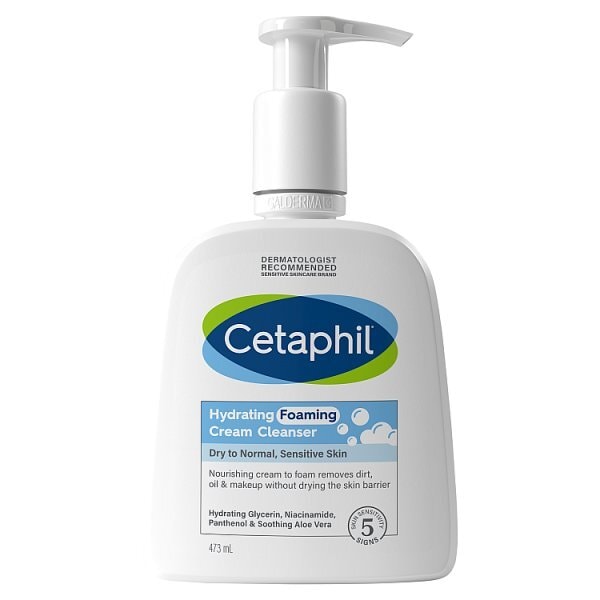 Cetaphil Hydrating Foaming Cream Cleanser 473ml